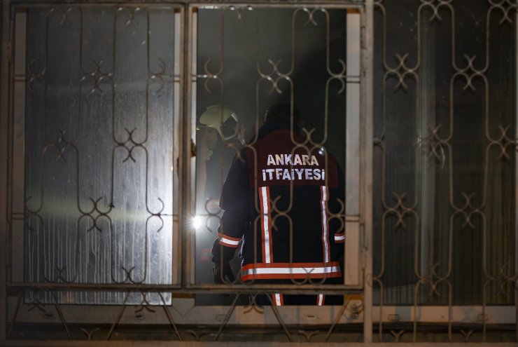 Başkentte ev yangını