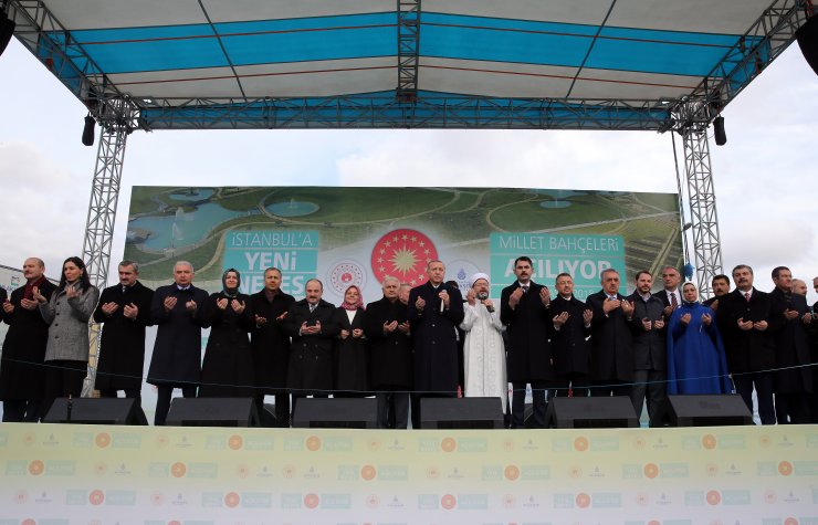 İstanbul'daki 5 millet bahçesinin açılış töreni