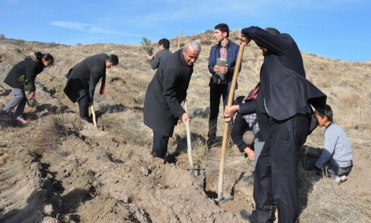 Bin 500 fidan toprakla buluştu