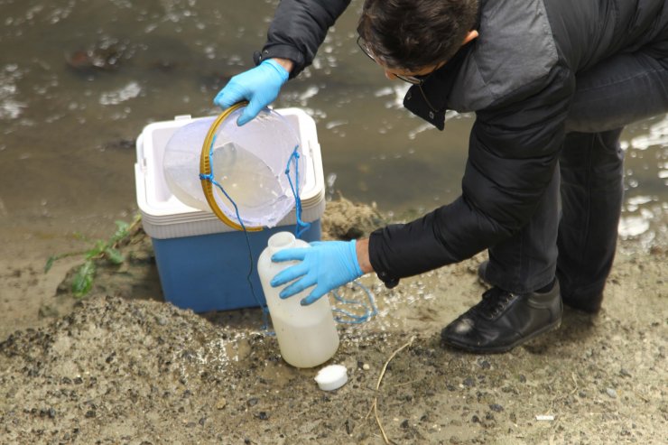 Çorlu Deresi'nden numune alındı