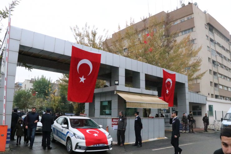 Batman'da şehit polis için tören