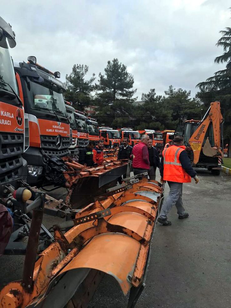 Beypazarı karla mücadeleye hazır