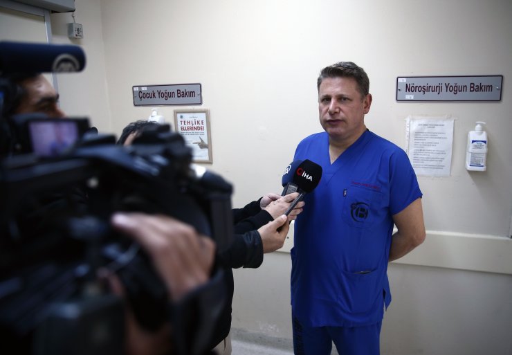 Sarhoş sanılan kişinin kafasında mermi tespit edilmesi