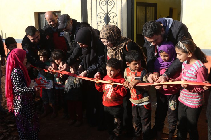 Suriye'de onarılan okul hizmete açıldı