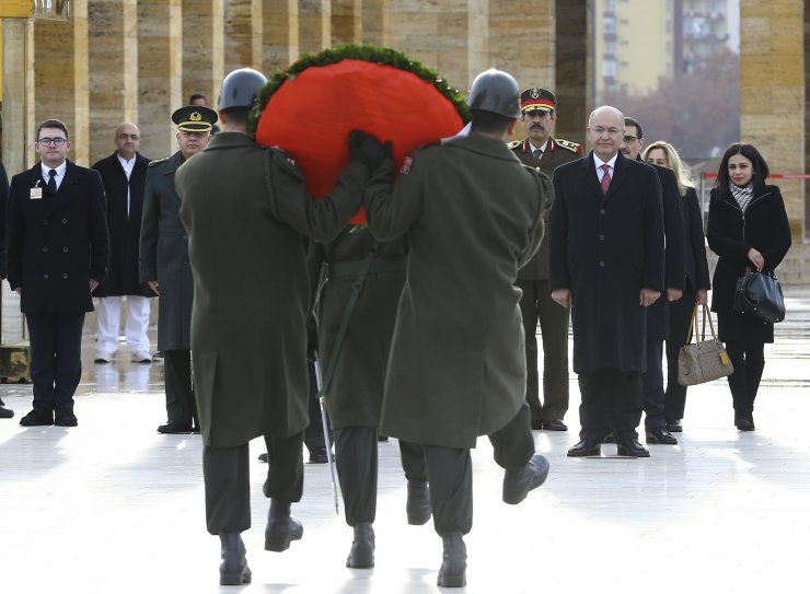 Irak Cumhurbaşkanı Salih Anıtkabir'de