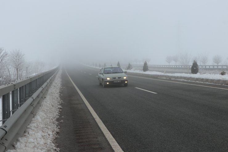 Ilgaz Dağı'nda sis ulaşımı olumsuz etkiliyor