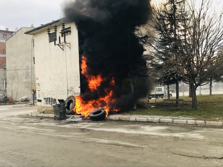 Ilgın'da sanayi sitesinde yangın