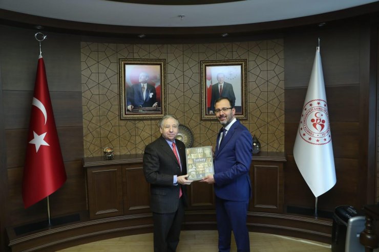 Bakan Kasapoğlu, FIA Başkanı Todt'u kabul etti