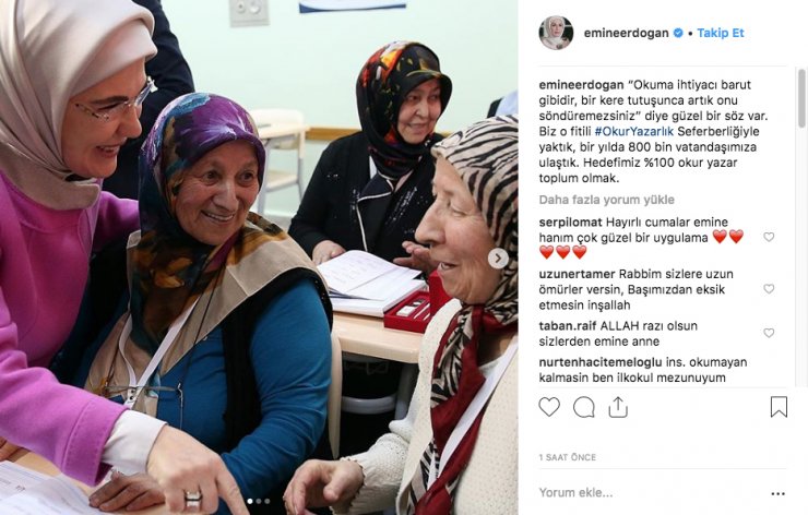 "Hedefimiz yüzde 100 okuryazar toplum olmak"