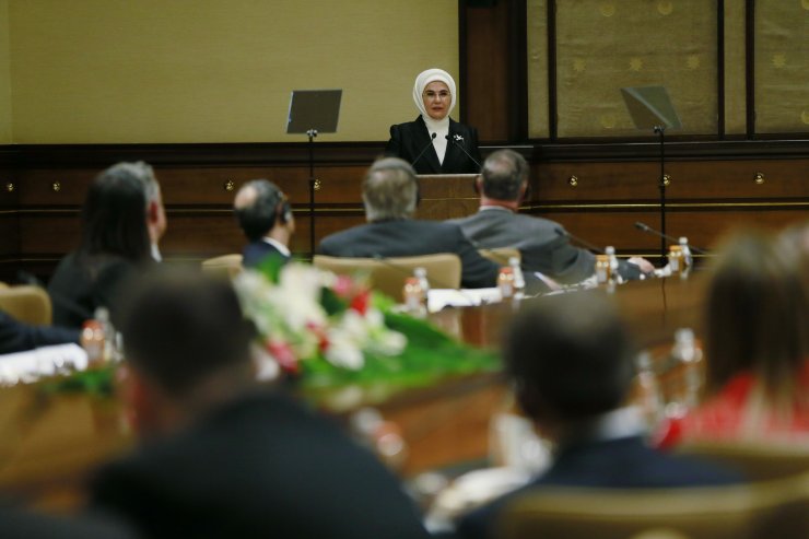 Emine Erdoğan Amerikalı heyeti kabul etti