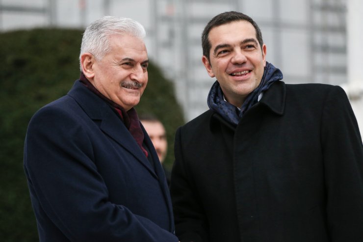 Yıldırım, Yunanistan Başbakanı Çipras'ı kabul etti