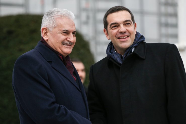 Yıldırım, Yunanistan Başbakanı Çipras'ı kabul etti