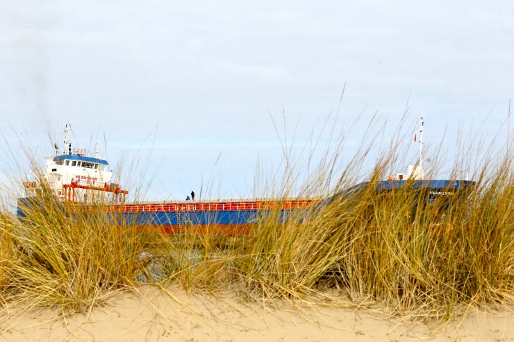 GÜNCELLEME - Kocaeli'de karaya oturan kuru yük gemisi