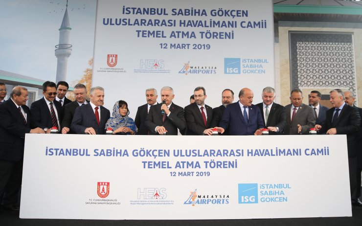 İstanbul Sabiha Gökçen Uluslararası Havalimanı Camisi'nin temeli atıldı