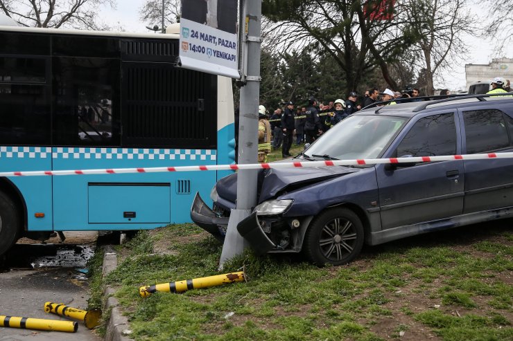 GÜNCELLEME 4 - Halk otobüsü kaza yaptı