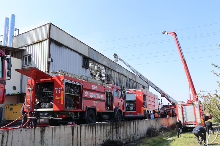 GÜNCELLEME - Bursa'da tekstil fabrikasında yangın