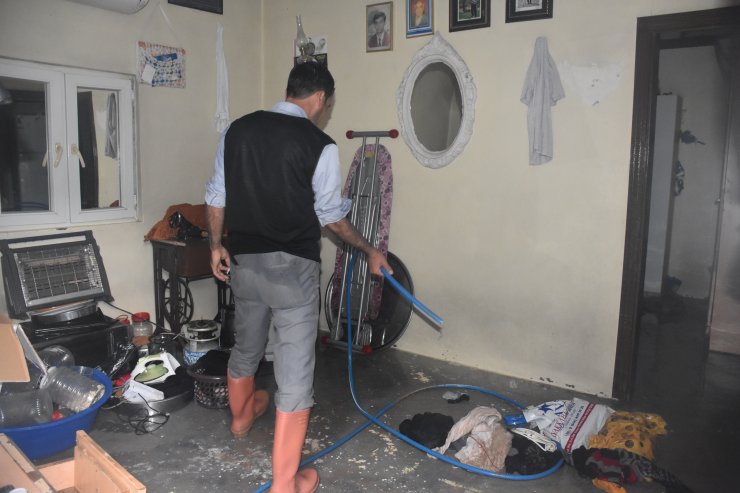 Cizre'de etkili olan yağış