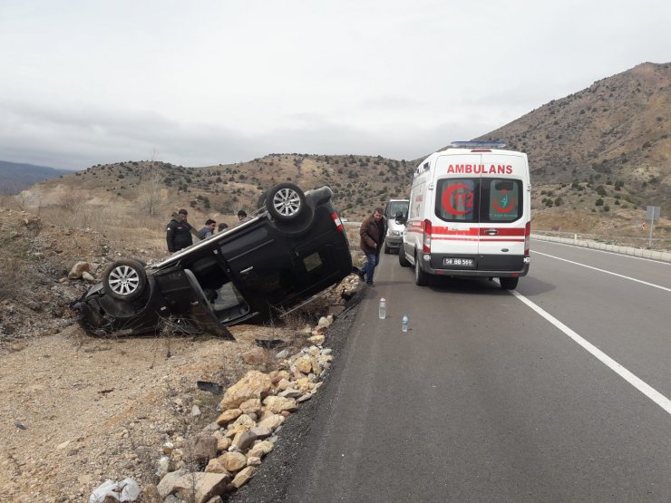 Koyulhisar'da trafik kazası: 1 yaralı