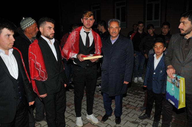 Başkan Akkaya asker uğurlama programına katıldı