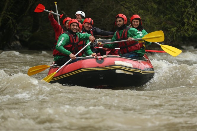 Melen Çayı'nda rafting heyecanı