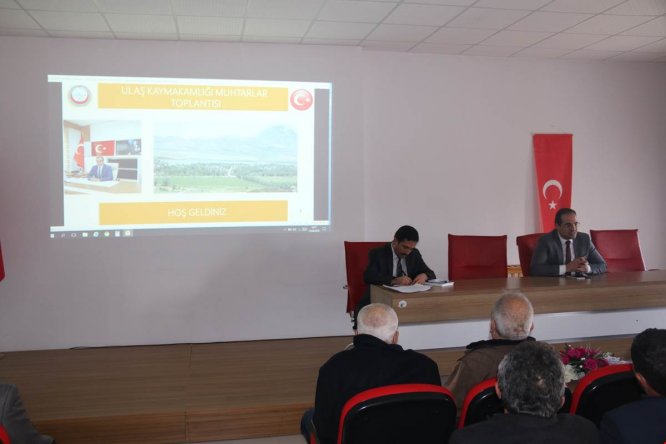 Ulaş'ta muhtarlar toplantısı yapıldı