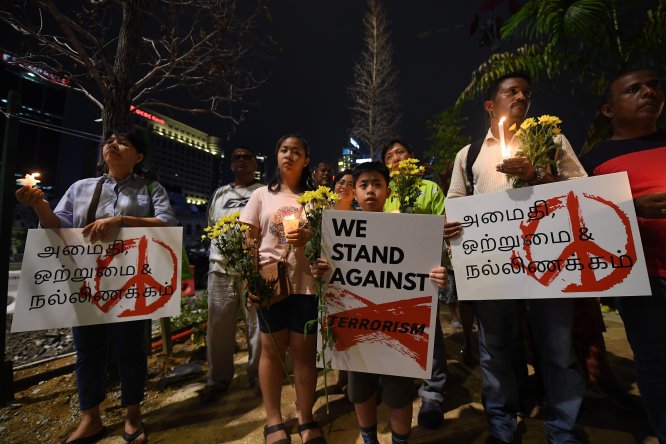 Malezya'da Sri Lanka saldırılarının kurbanları anıldı