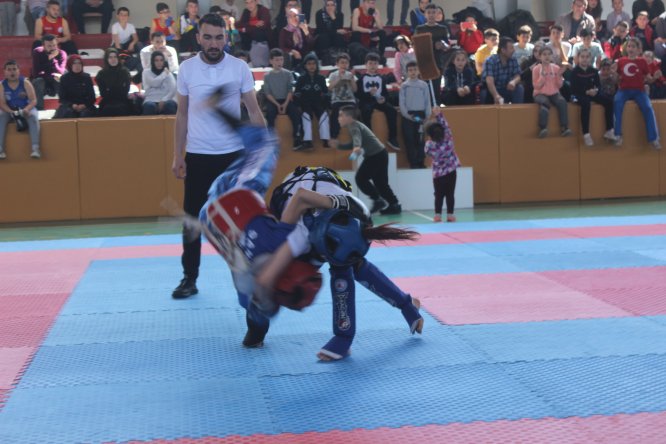 Karapınar'da Wushu Konya Bölge şampiyonası yapıldı