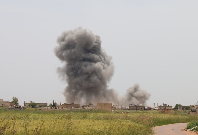 “İdlib Gerginliği Azaltma Bölgesi'ne” yoğun saldırılar sürüyor