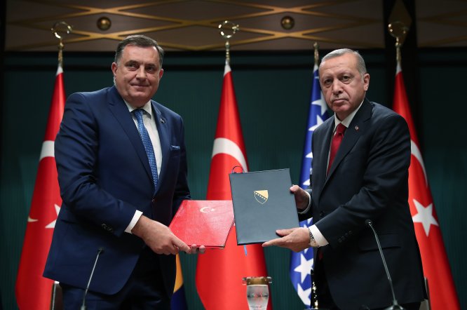 Erdoğan-Dodik ortak basın toplantısı