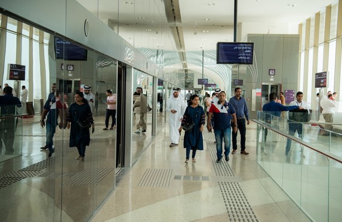 Doha metrosu ilk seferini yaptı