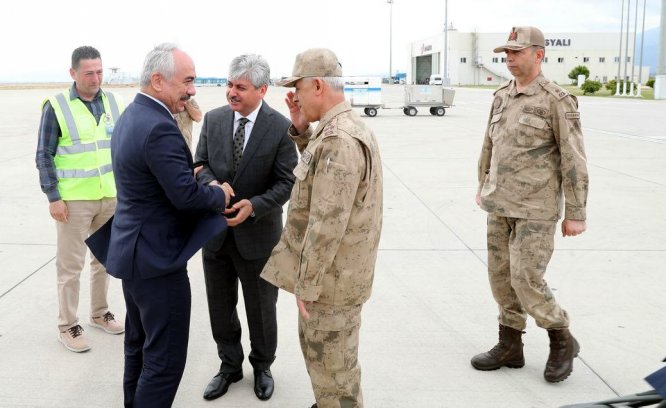 İçişleri Bakan Yardımcısı Ersoy ve Jandarma Genel Komutanı Orgeneral Çetin Hatay'da