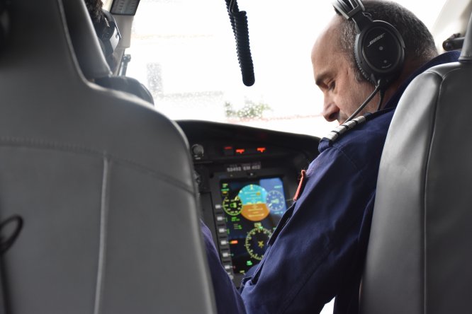Kural ihlali yapan sürücüler helikopterle denetlendi