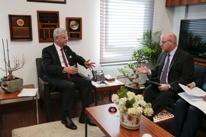 Bozkır'ın, ABD'nin Ankara Büyükelçiliği Maslahatgüzarı Hovenier'i kabulü