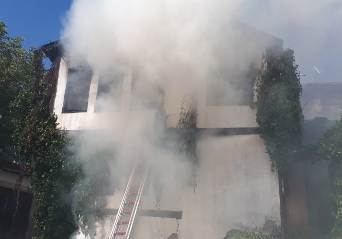 Beypazarı'nda ev yangını