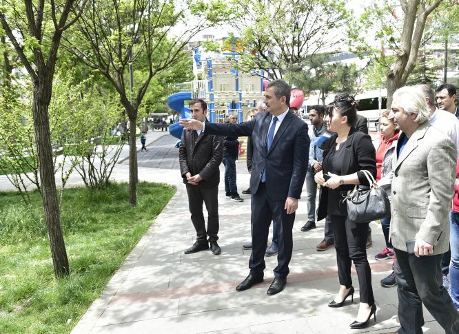 Belediye Başkanı Köse'den, parklarda inceleme