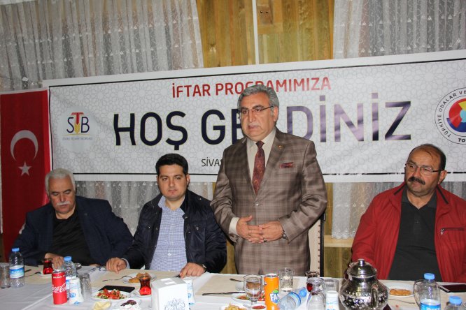 Sivas Ticaret Borsası, Zara'da üyeleriyle iftarda buluştu