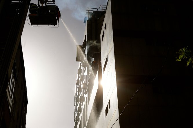 Eskişehir'de otel yangını