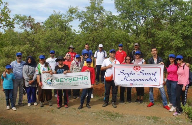 Doğa yürüyüşü için Beyşehir'de buluştular