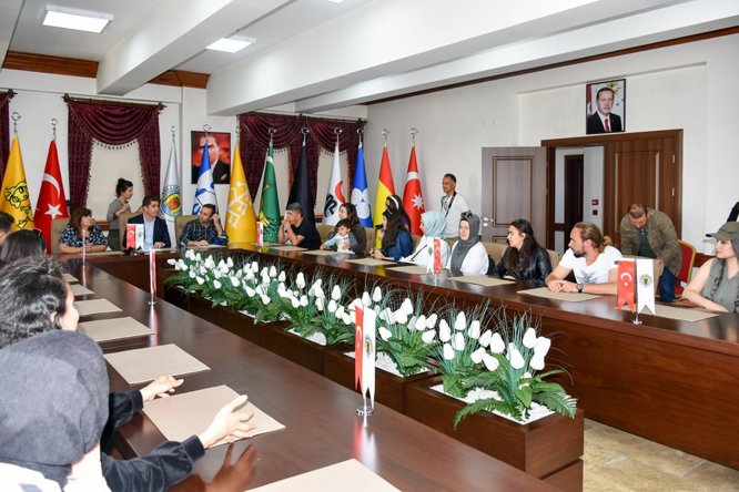 Peyzaj Mimari Odası Yönetim Kurulu üyeleri, Nallıhan Belediyesini ziyaret etti