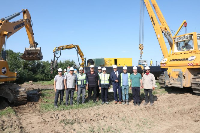 Kırklareli'ndeki "Türk Akımı" doğal gaz hattı çalışmaları