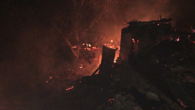 Yusufeli'ndeki yangın