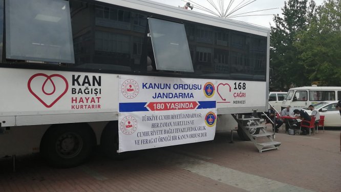 Beyşehir'de jandarmadan kan bağışı kampanyası