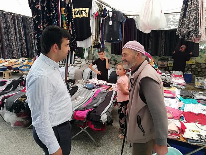 Kaymakam Doğan pazar esnafıyla buluştu