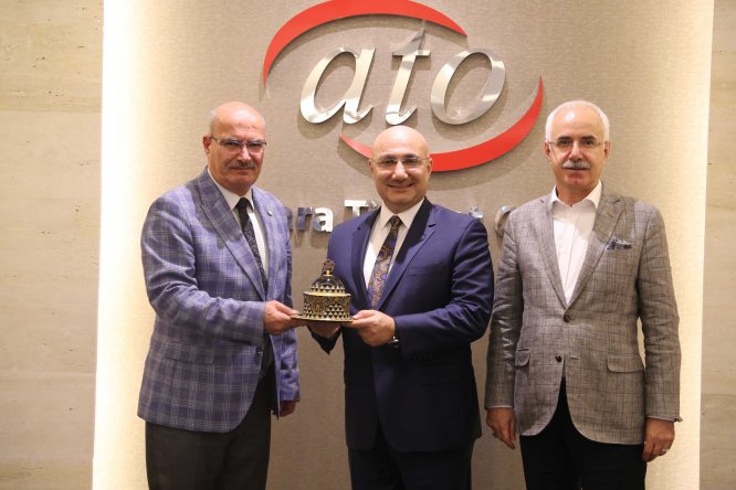 Halkbank Genel Müdürü Osman Arslan'dan ATO'ya ziyaret