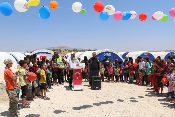 İdlib'de Muhammed Mursi Çadır Kenti kuruldu