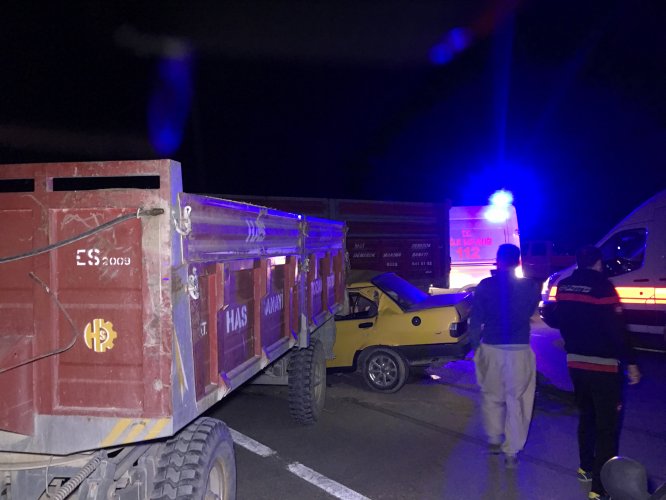 Konya’da trafik kazası: 2 yaralı