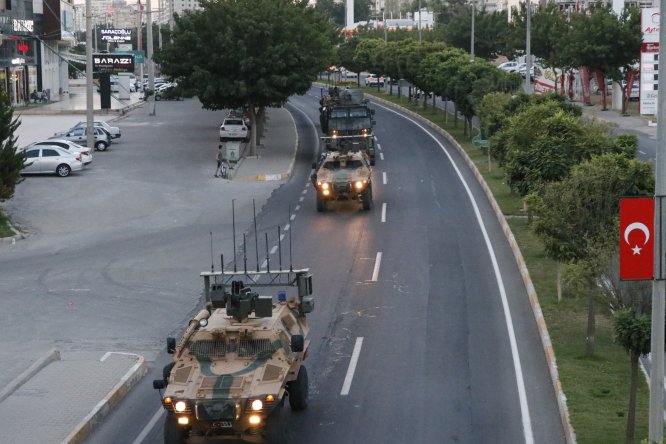 Suriye sınırına askeri sevkiyat