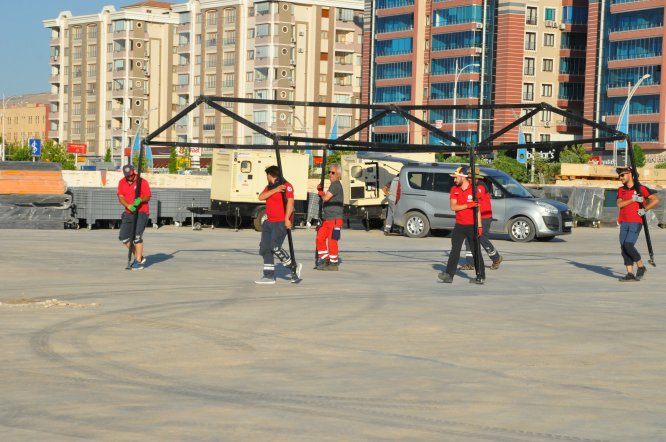 "Acil tıbbi kurtarma tatbikatı" için hazırlıklara başlandı