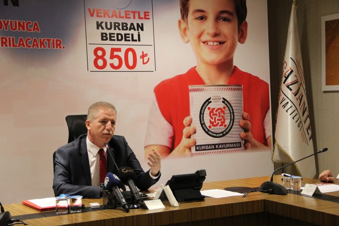 Gaziantep'te vekaletle kurban kesim kampanyası