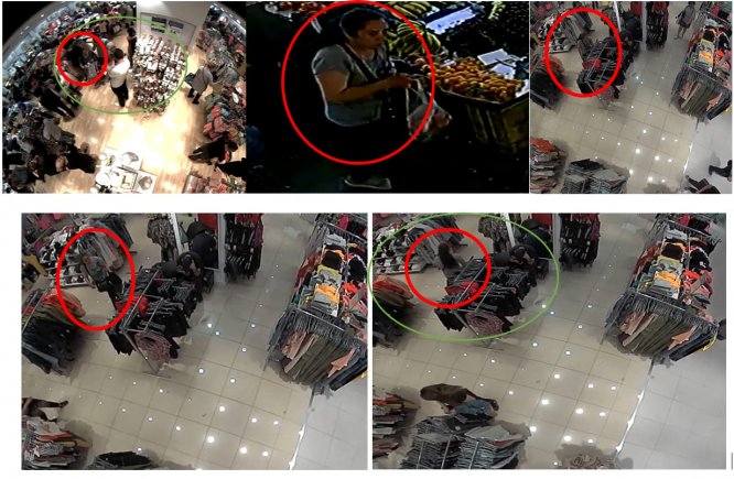 Yankesicilik zanlısı kadın güvenlik kamerası kayıtlarından yakalandı